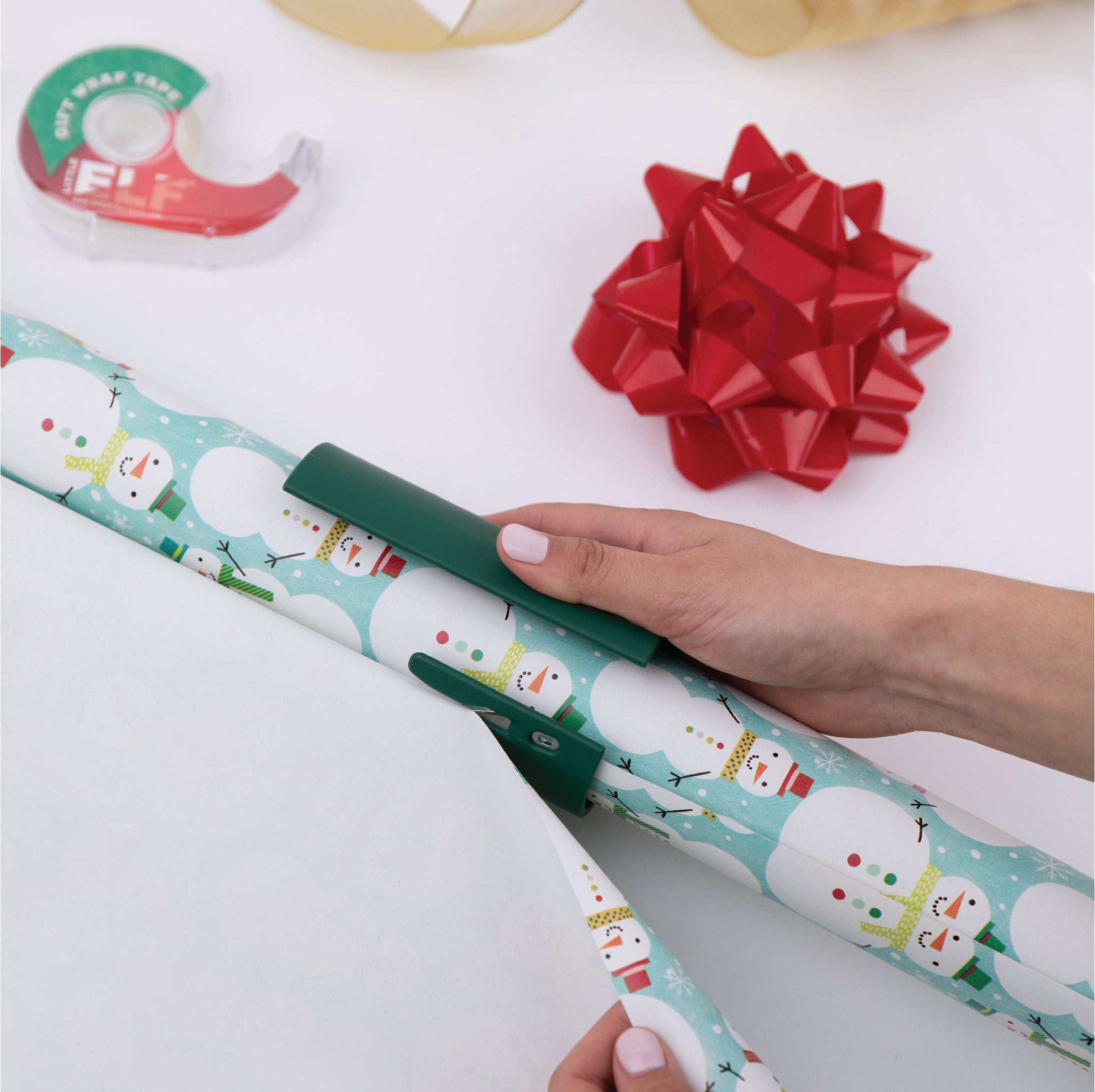 Christmas Wrapping Paper Roll Bundle with Cut Lines on Reverse – Present  Paper